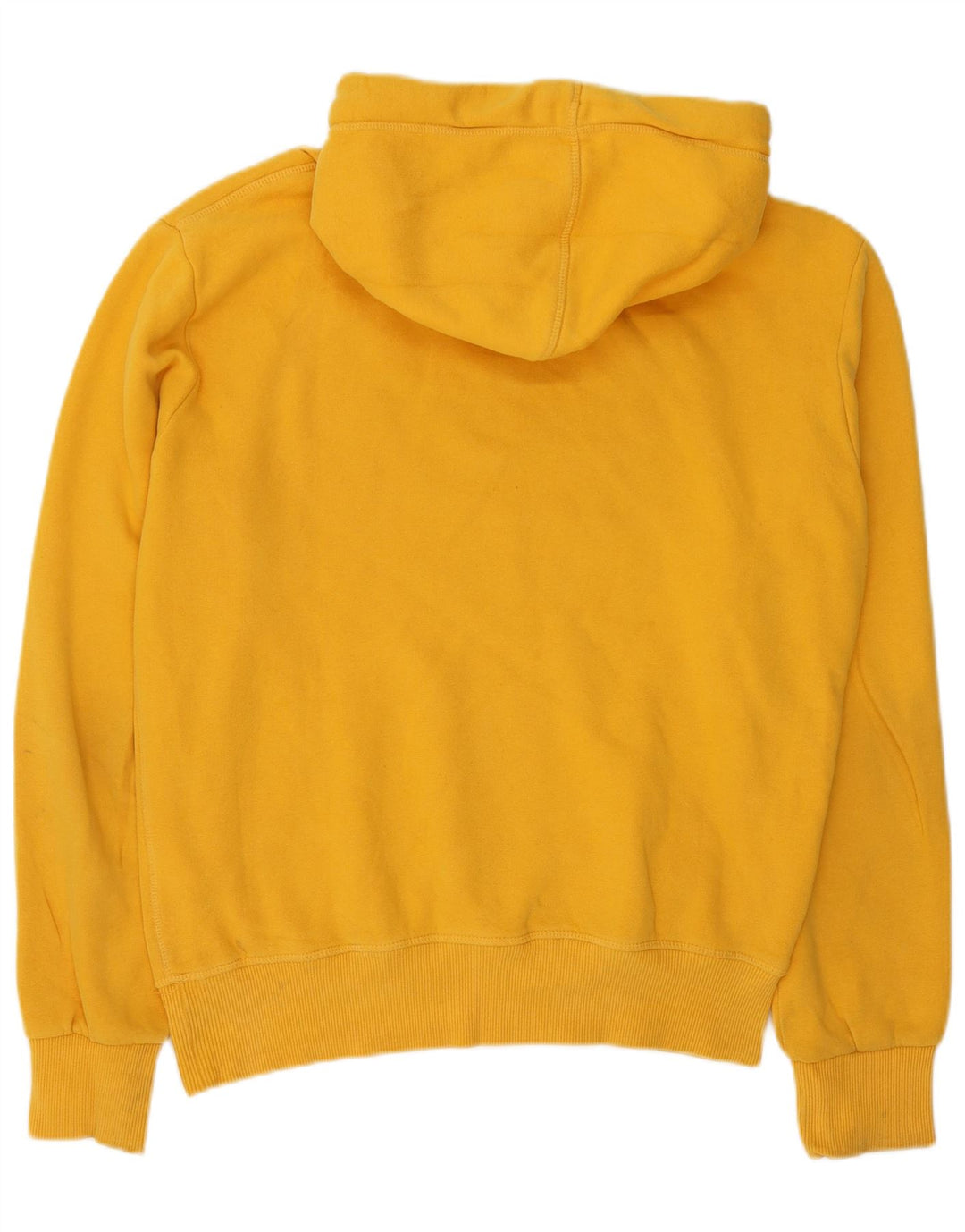 Superdry Mens Graphic Hoodie Jumper Medium Yellow Cotton