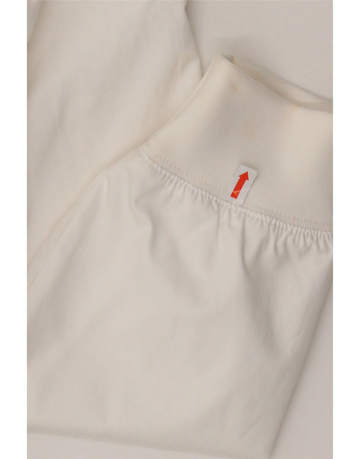 Nike Mens Hooded Bomber Jacket UK 36 Small White Colourblock Polyester