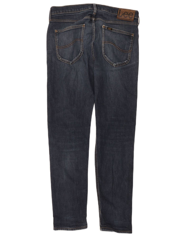 Lee Mens Arvin Slim Jeans W32 L32 Navy Blue Cotton