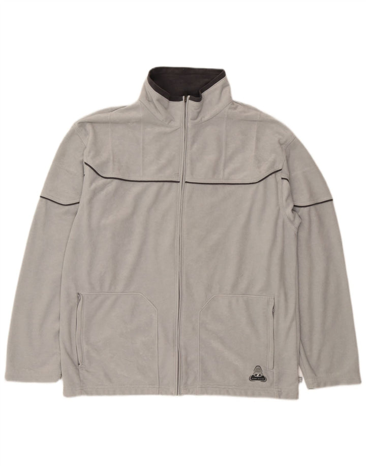 Lotto Mens Tracksuit Top Jacket UK 42/44 XL Grey Polyester