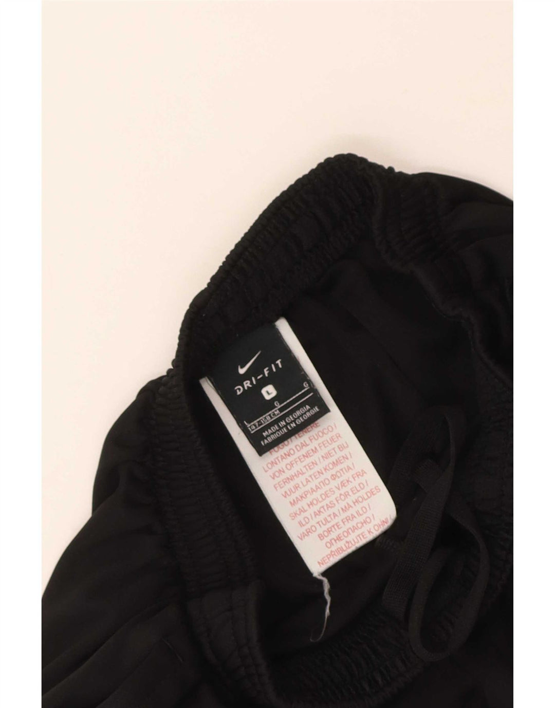 Nike Boys Tracksuit Trousers 12-13 Years Large Black Colourblock Polyester