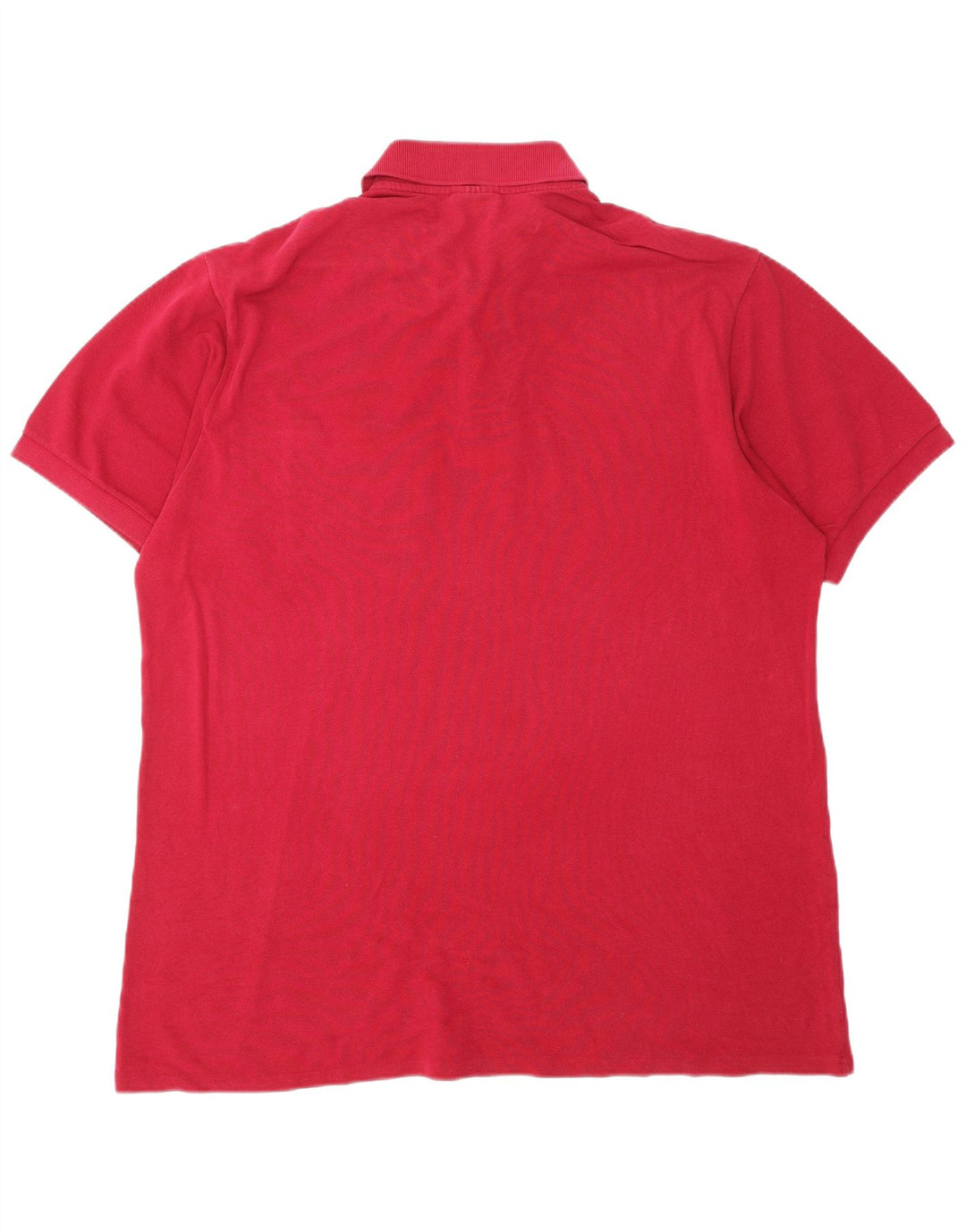 LACOSTE Mens Polo Shirt Size 6 XL Red Cotton