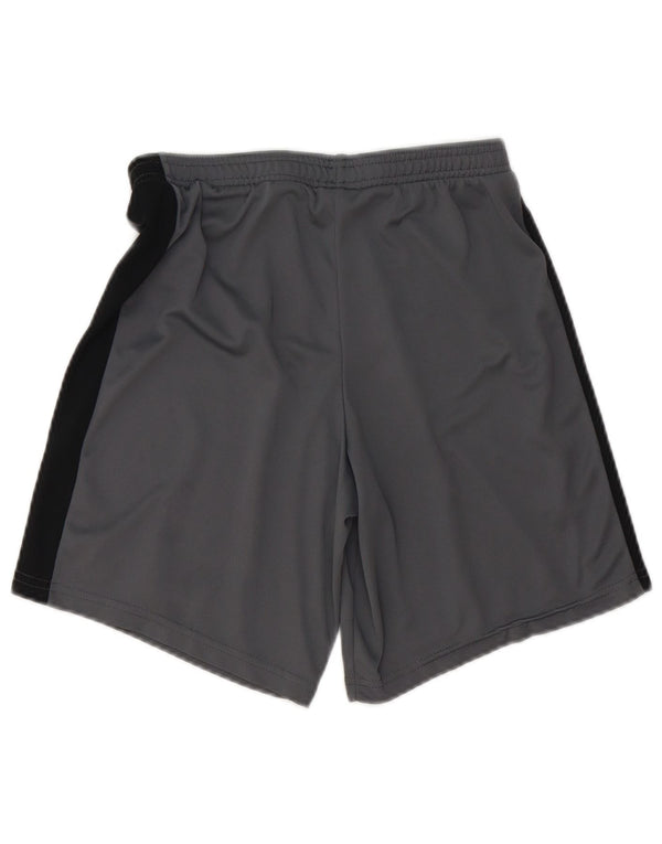 Nike Womens Dri Fit Slim Fit Sport Shorts UK 10 Small Grey Colourblock