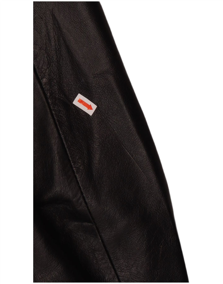 Vintage Mens Leather Jacket UK 38 Medium Black Classic