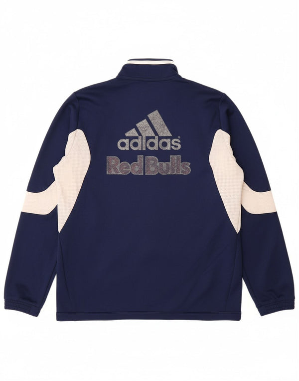 ADIDAS Boys Red Bull Tracksuit Top Jacket 13-14 Years Navy Blue