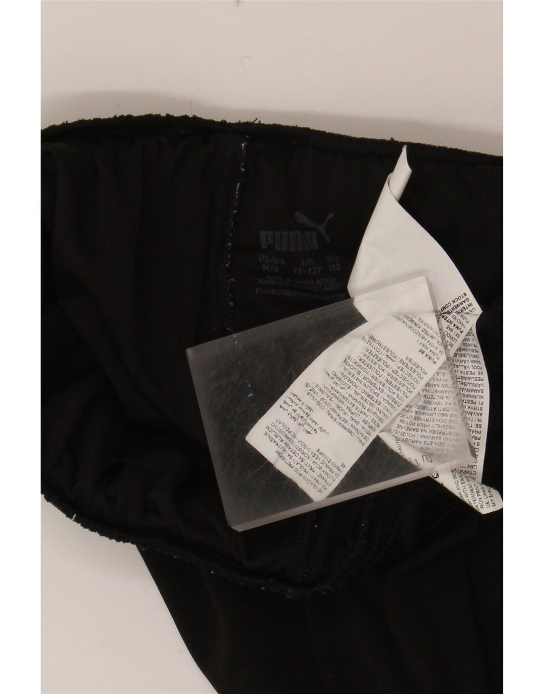 PUMA Boys Sport Shorts 11-12 Years Black Polyester