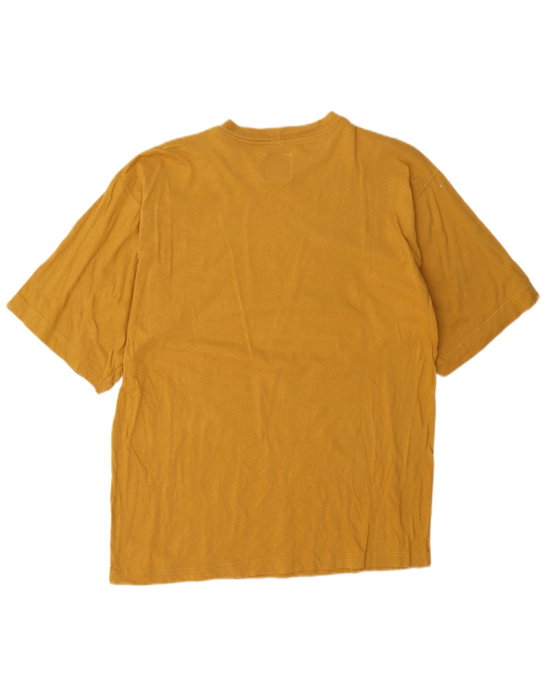 Think Pink Mens T-Shirt Top Large Yellow