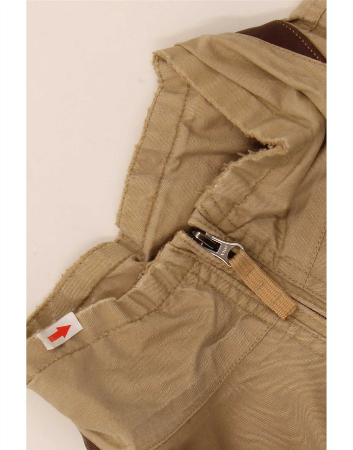 Timberland Mens Bomber Jacket UK 44 2XL Beige Cotton