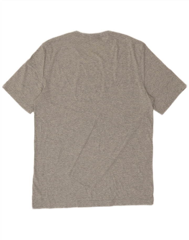 CALVIN KLEIN Mens T-Shirt Top Large Grey Cotton