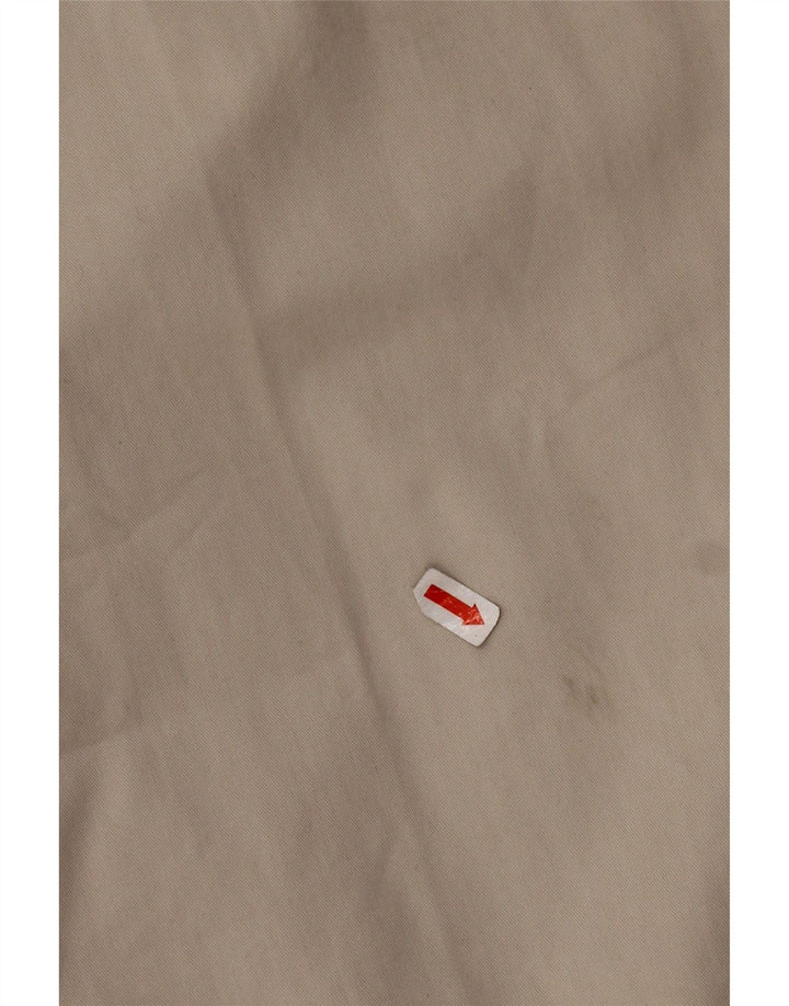 Marks & Spencer Mens Straight Chino Trousers W36 L33 Beige Cotton