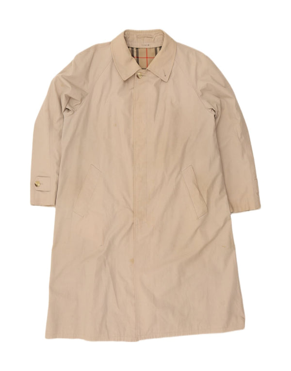 Vintage Mens Overcoat UK 38 Medium Beige