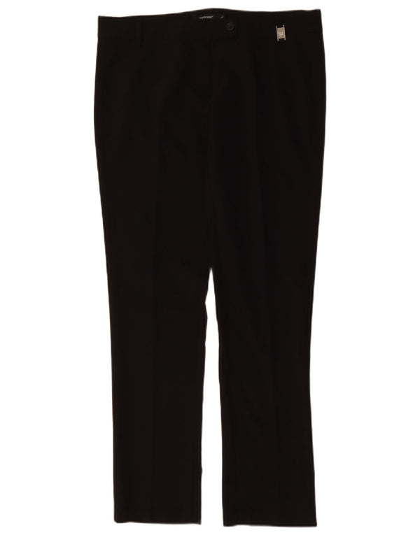 DENNY ROSE Womens Straight Suit Trousers Large W34 L32 Black Polyester