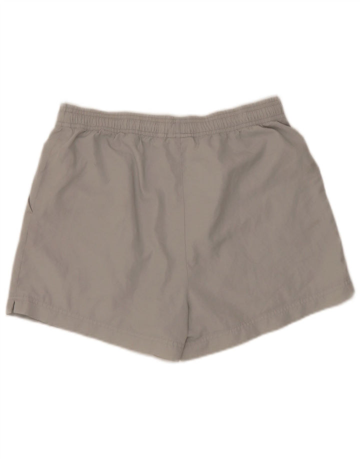 Adidas Womens Sport Shorts UK 12 Medium Grey Polyester