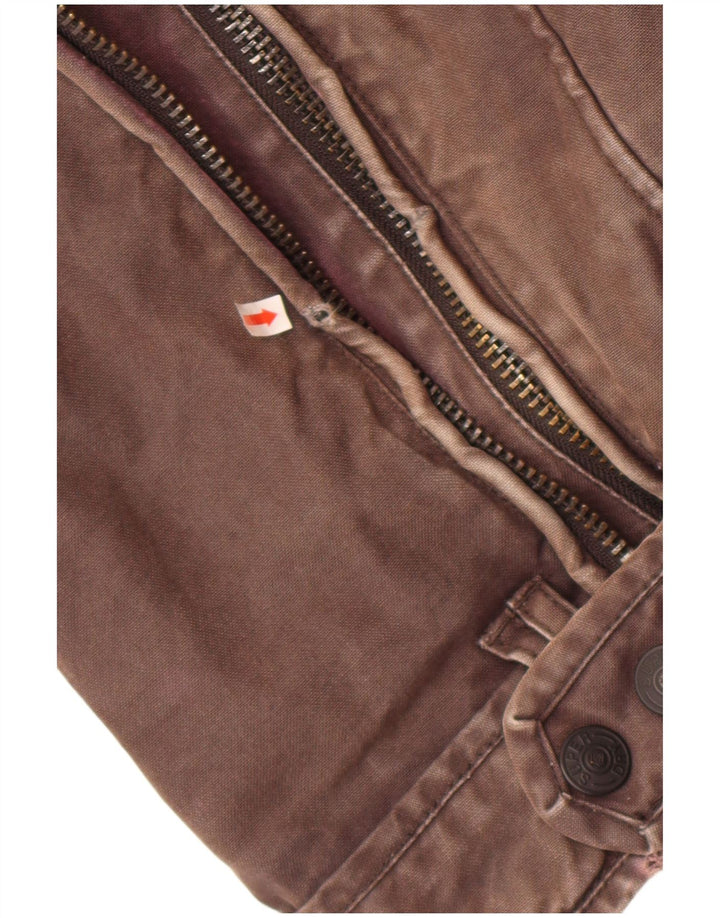 Superdry Mens Utility Jacket UK 40 Large Brown Cotton