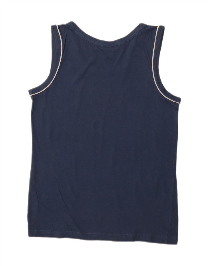 SERGIO TACCHINI Mens Vest Top Large Navy Blue Cotton