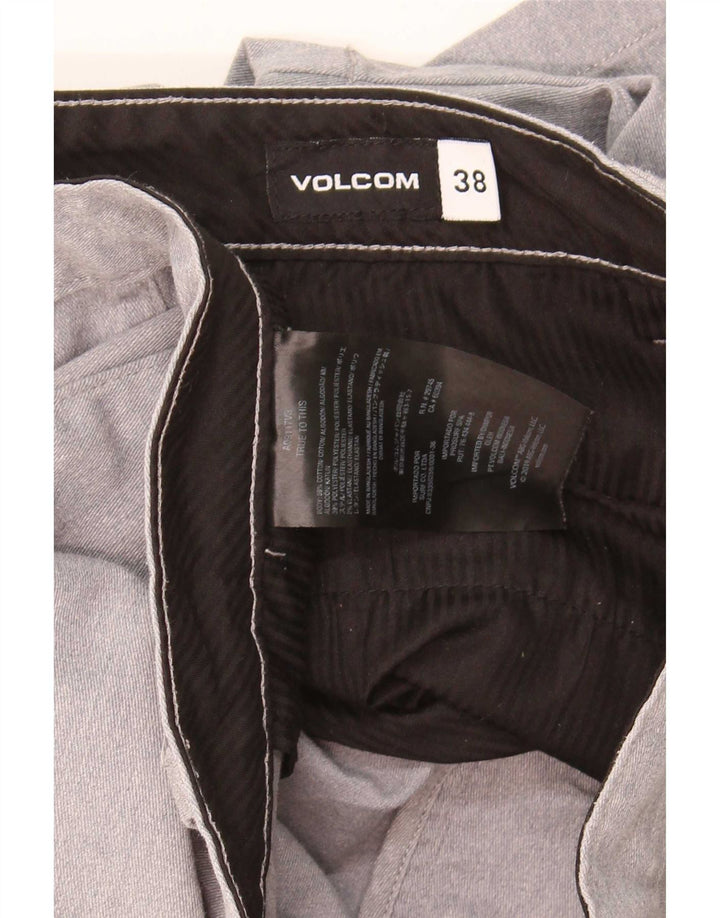 Volcom Mens Chino Shorts W38 XL Grey Cotton