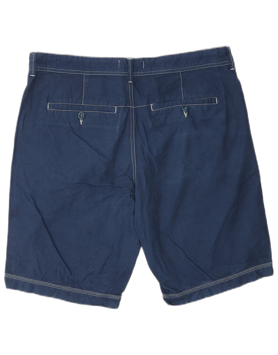 CALVIN KLEIN Mens Chino Shorts W34 Large Blue Cotton