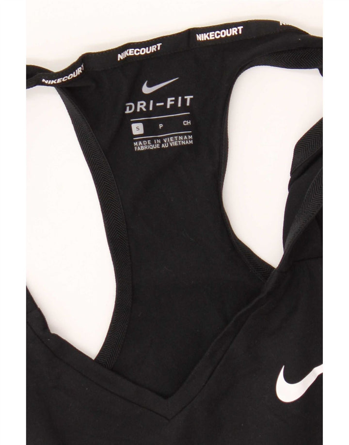 Nike Womens Dri Fit Vest Top UK 8 Small Black