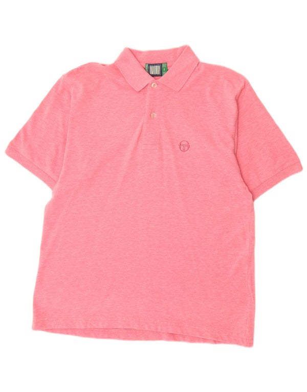 SERGIO TACCHINI Mens Polo Shirt Medium Pink Cotton
