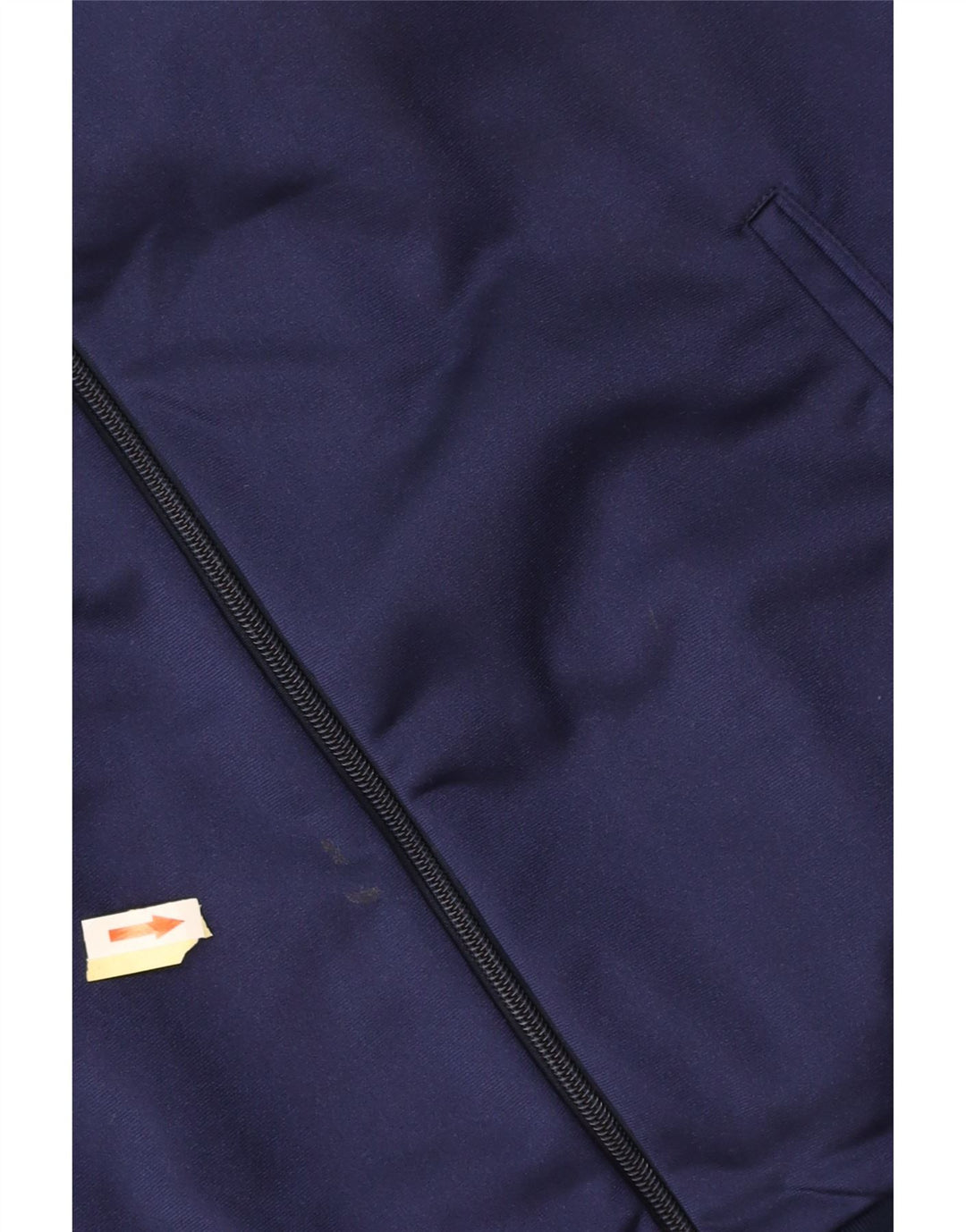 ASICS Mens Graphic Tracksuit Top Jacket Large Navy Blue Polyamide