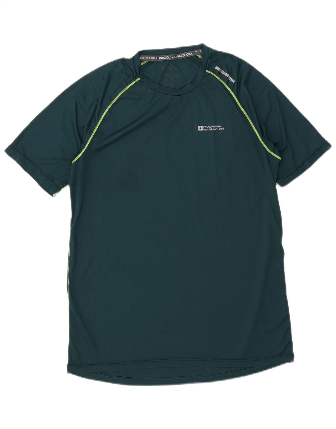 Mountain Warehouse Mens T-Shirt Top Large Green Polyester