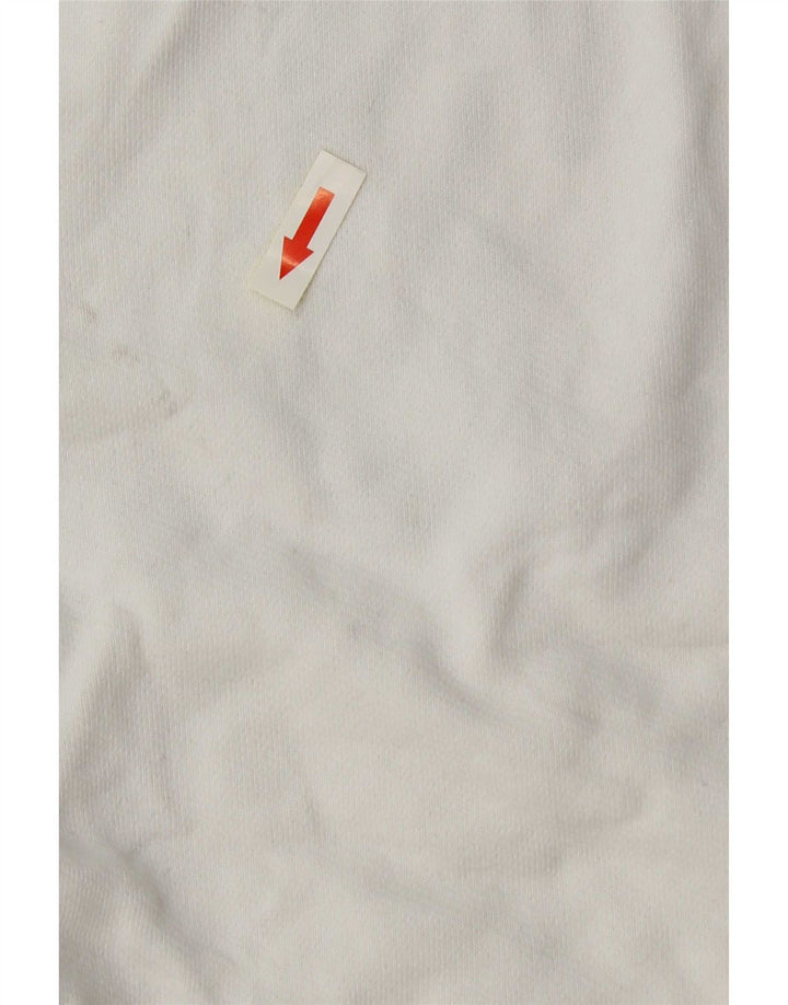 Levi's Mens Graphic Hoodie Jumper Small White Cotton