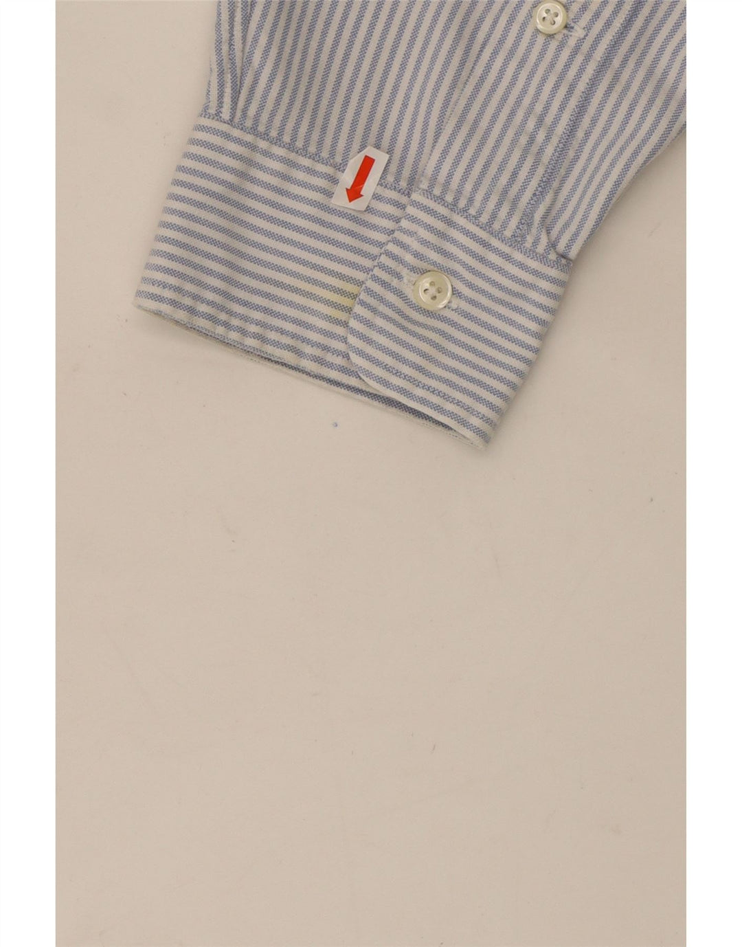 RALPH LAUREN Mens Yarmouth Shirt Size 17 XL Blue Pinstripe Cotton