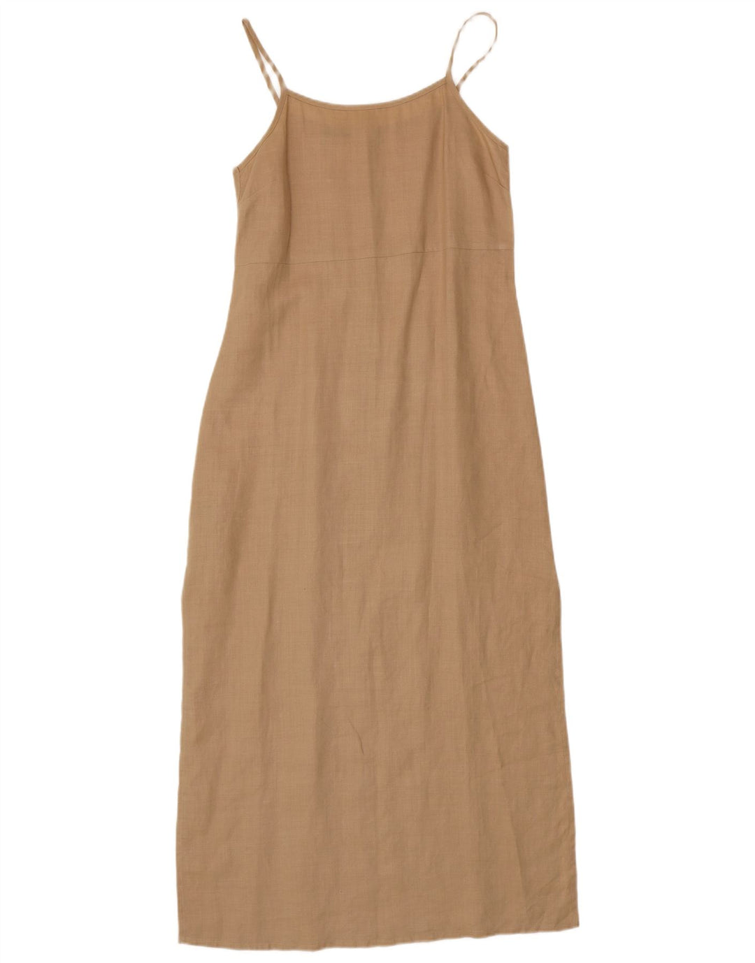 STEFANEL Womens Sundress UK 8 Small Beige Ramie