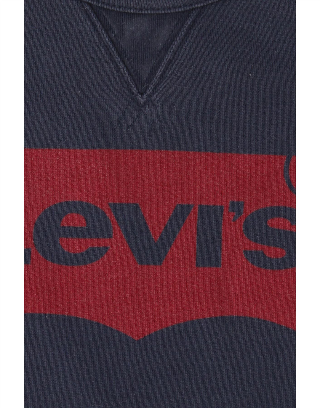 LEVI'S Mens Graphic Sweatshirt Jumper XL Navy Blue Cotton
