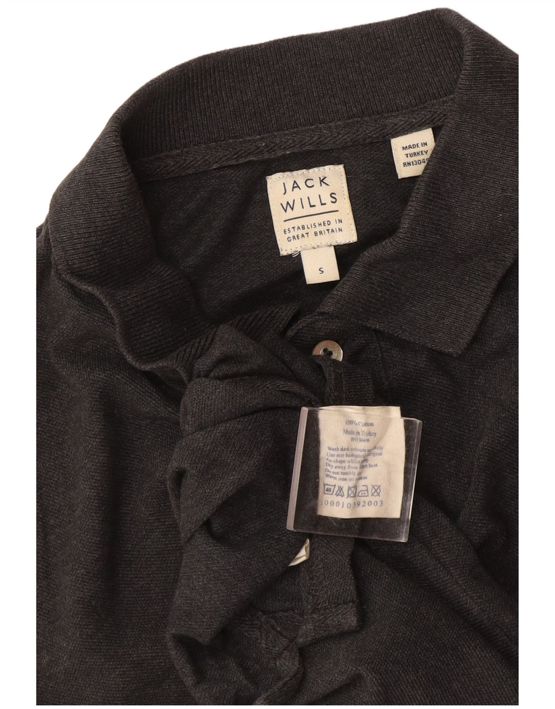 Jack Wills Mens Polo Shirt Small Grey Cotton