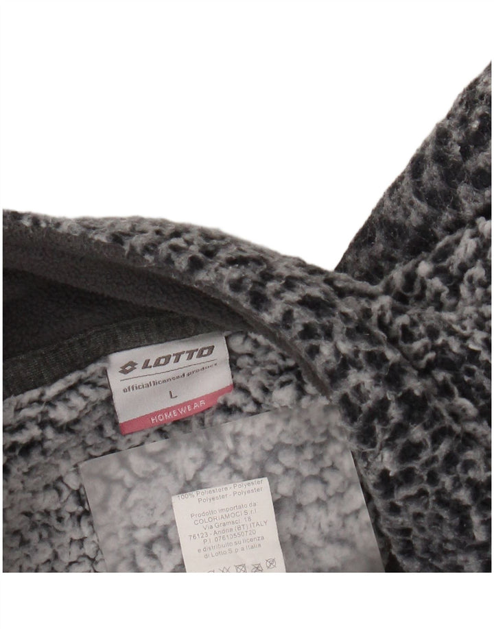 Lotto Womens Fleece Jacket UK 16 Large Grey Polyester