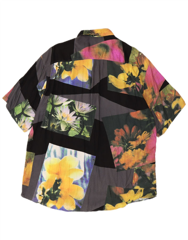 Fairbanks Mens Short Sleeve Shirt Size 42 Large Multicoloured Patchwork