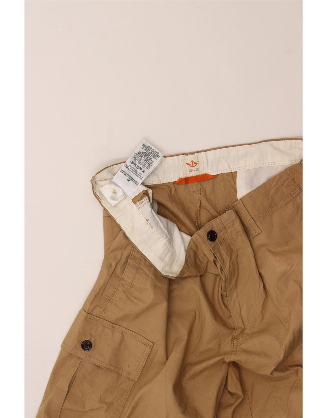 DOCKERS Mens Cargo Shorts W36 Large Beige Cotton Vintage Dockers and Second-Hand Dockers from Messina Hembry 