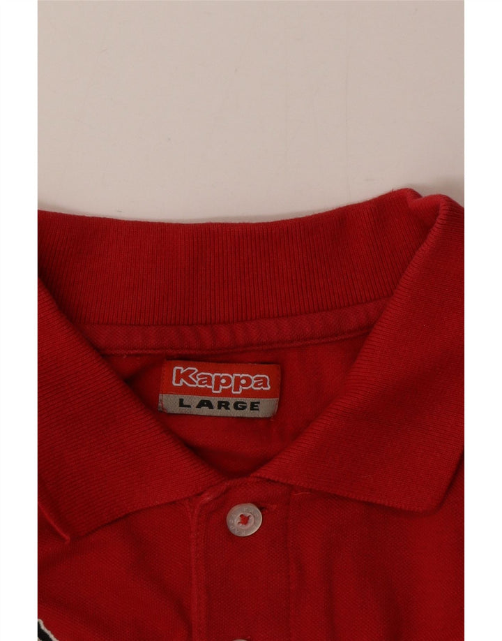 Kappa Mens Polo Shirt Large Red