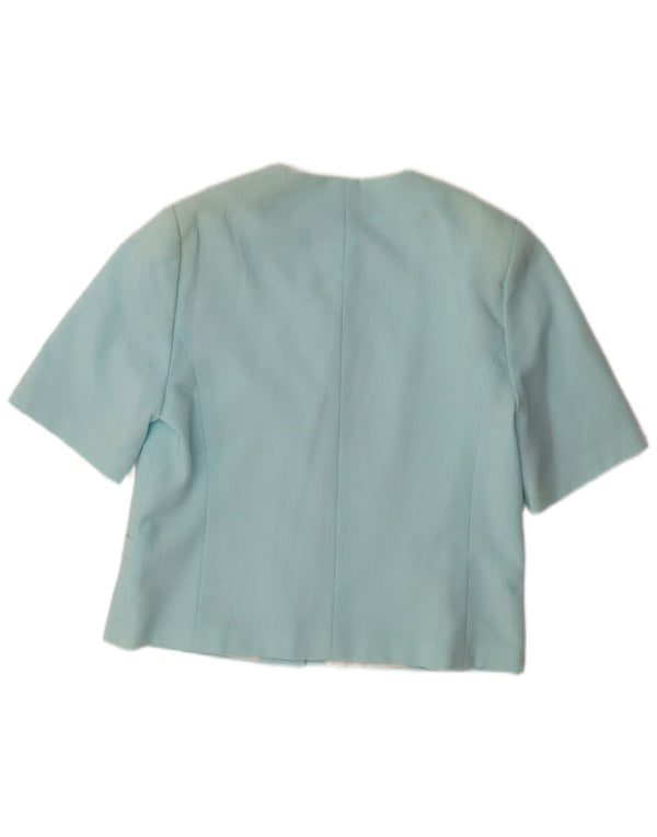 VIVIENNE LAURENCE Womens 5 Button Blazer Jacket UK 12 Medium  Blue