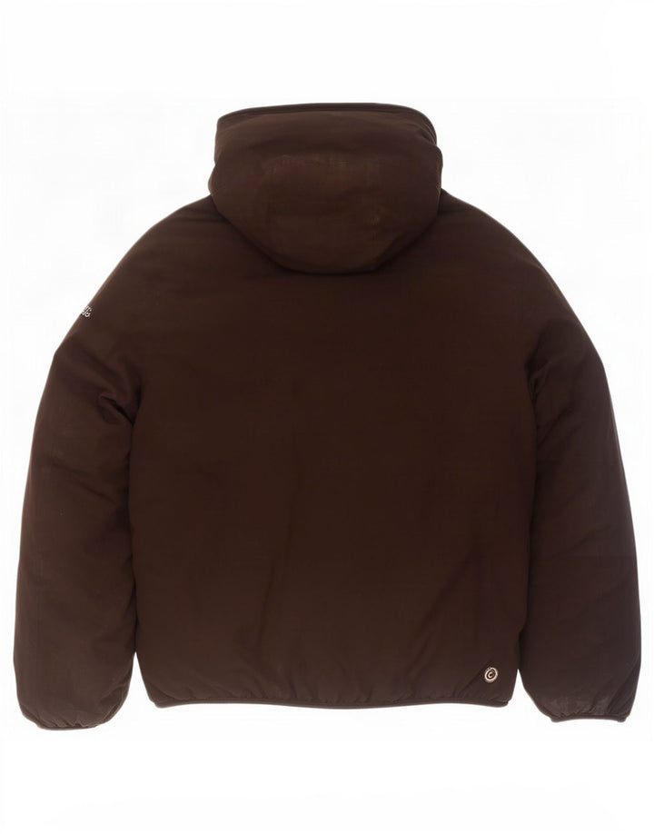 Colmar Mens Hooded Padded Jacket IT 54 Large Black Polyester