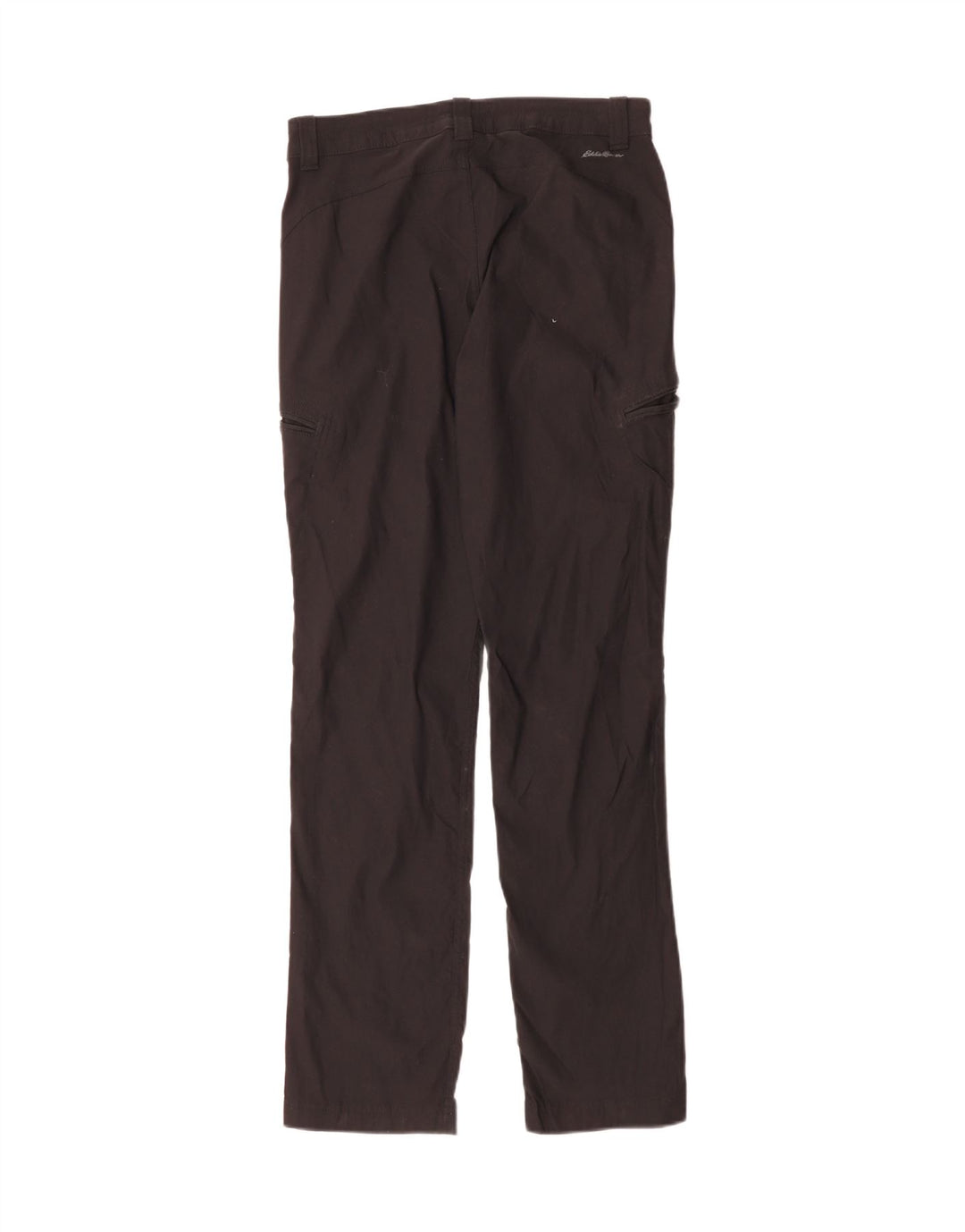 Eddie Bauer Womens Straight Cargo Trousers US 4 Small W30 L31 Black Sports