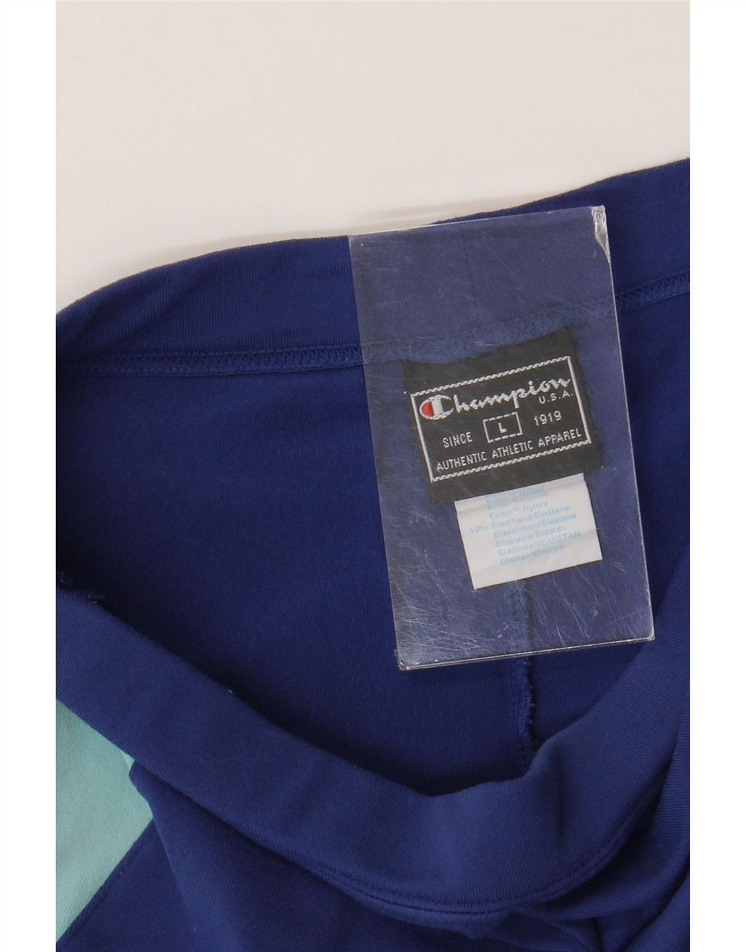 CHAMPION Boys Sport Shorts 11-12 Years Large Navy Blue Colourblock Nylon