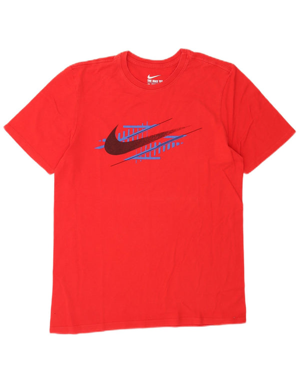 Nike Mens Athletic Cut Graphic T-Shirt Top Medium Red