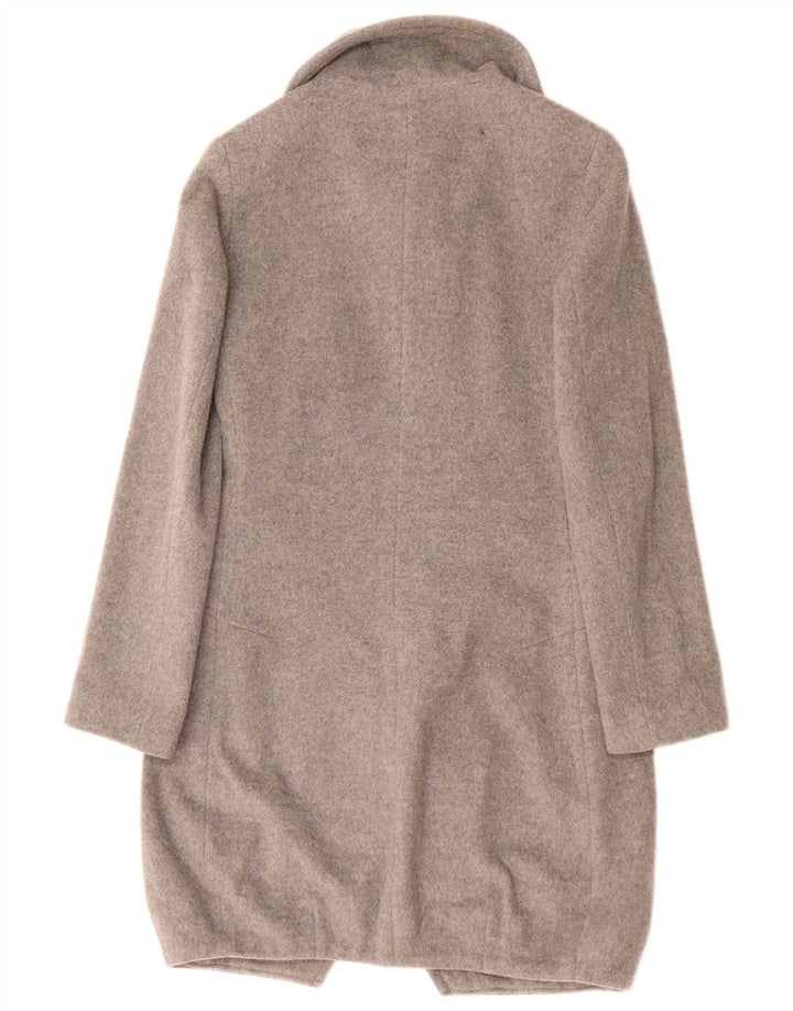 SISLEY Womens Overcoat IT 38 XS Grey Wool