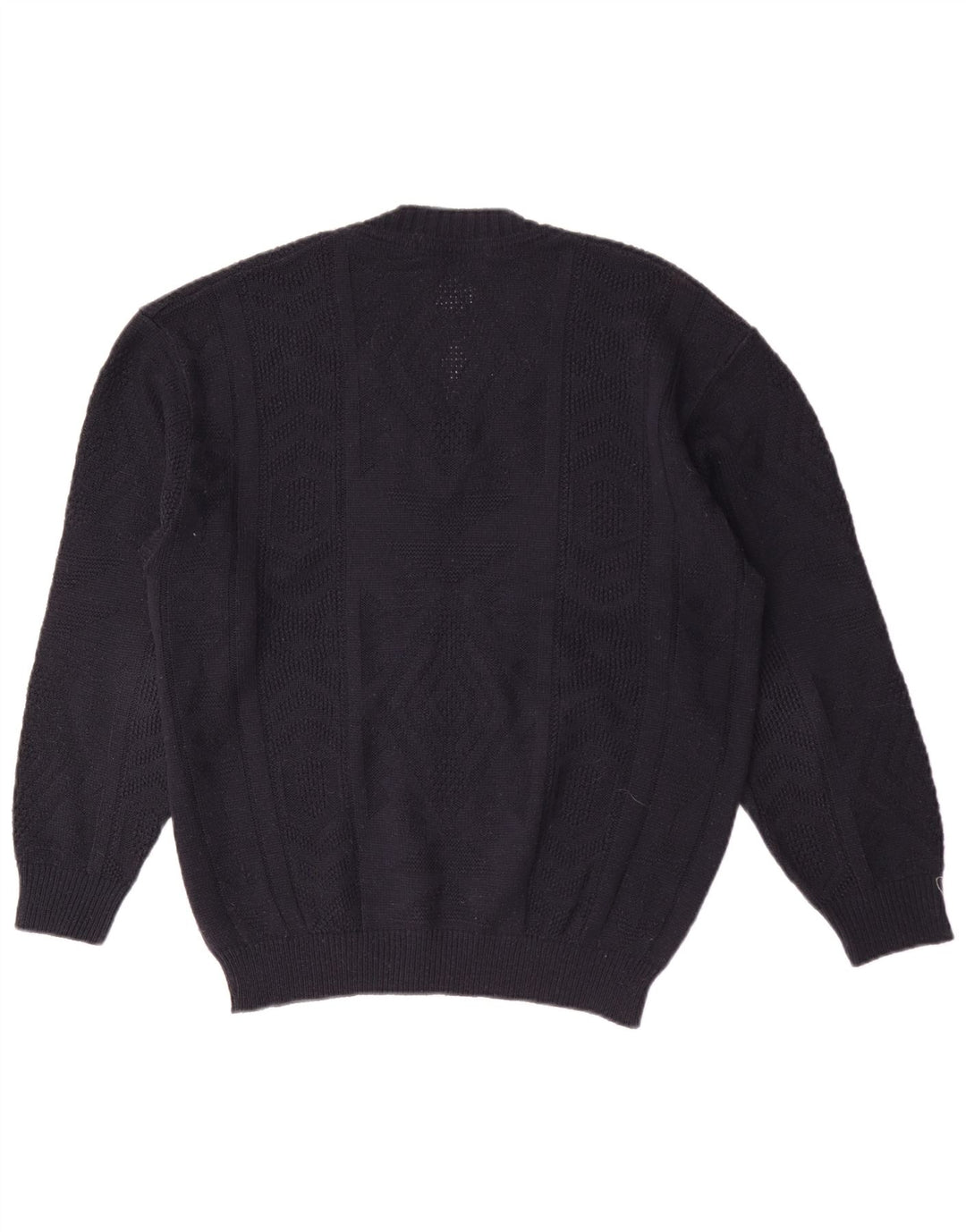 Marks & Spencer Mens V-Neck Jumper Sweater Medium Navy Blue Acrylic