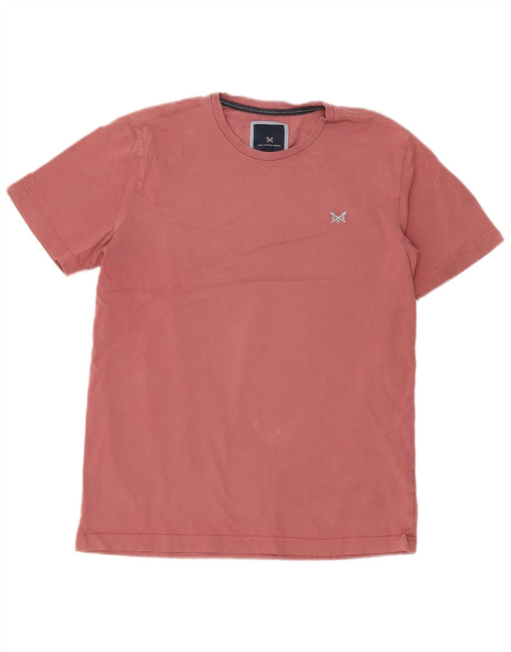 Crew Clothing Mens T-Shirt Top Medium Pink Cotton