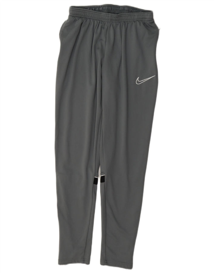 Nike Mens Dri Fit Tracksuit Trousers Medium Grey Colourblock Polyester