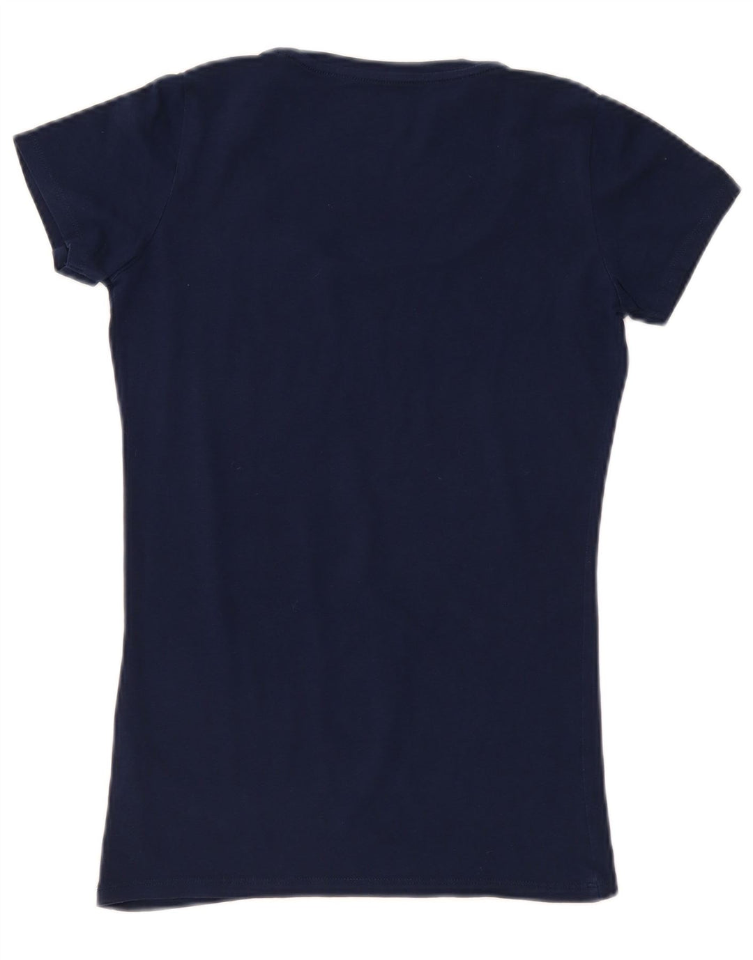 Guess Womens Graphic T-Shirt Top UK 12 Medium Navy Blue