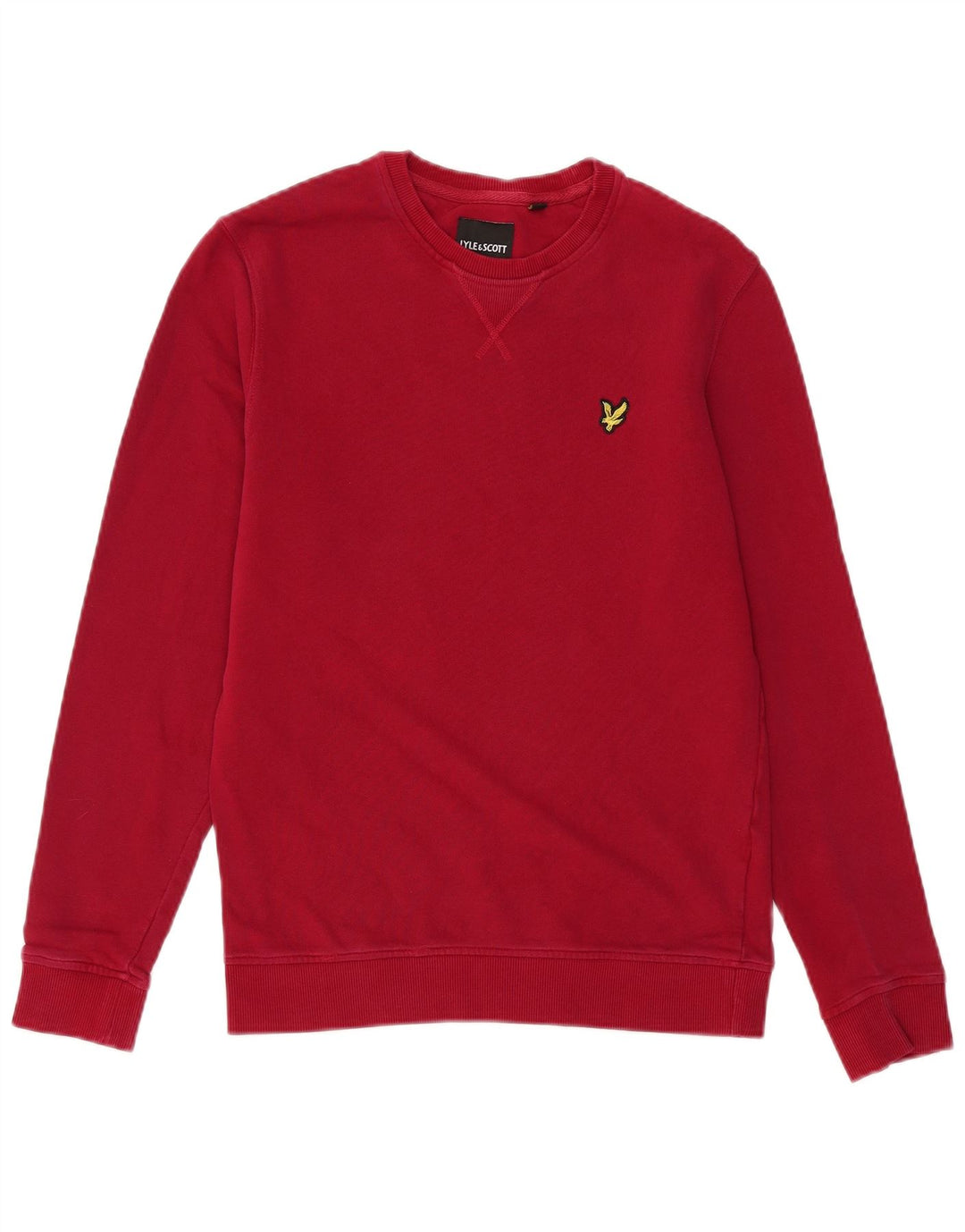 LYLE & SCOTT Mens Sweatshirt Jumper Small Red Cotton