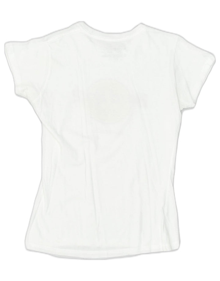 HARD ROCK CAFE Womens Florence Graphic T-Shirt Top UK 10 Small White | Vintage | Thrift | Second-Hand | Used Clothing | Messina Hembry 
