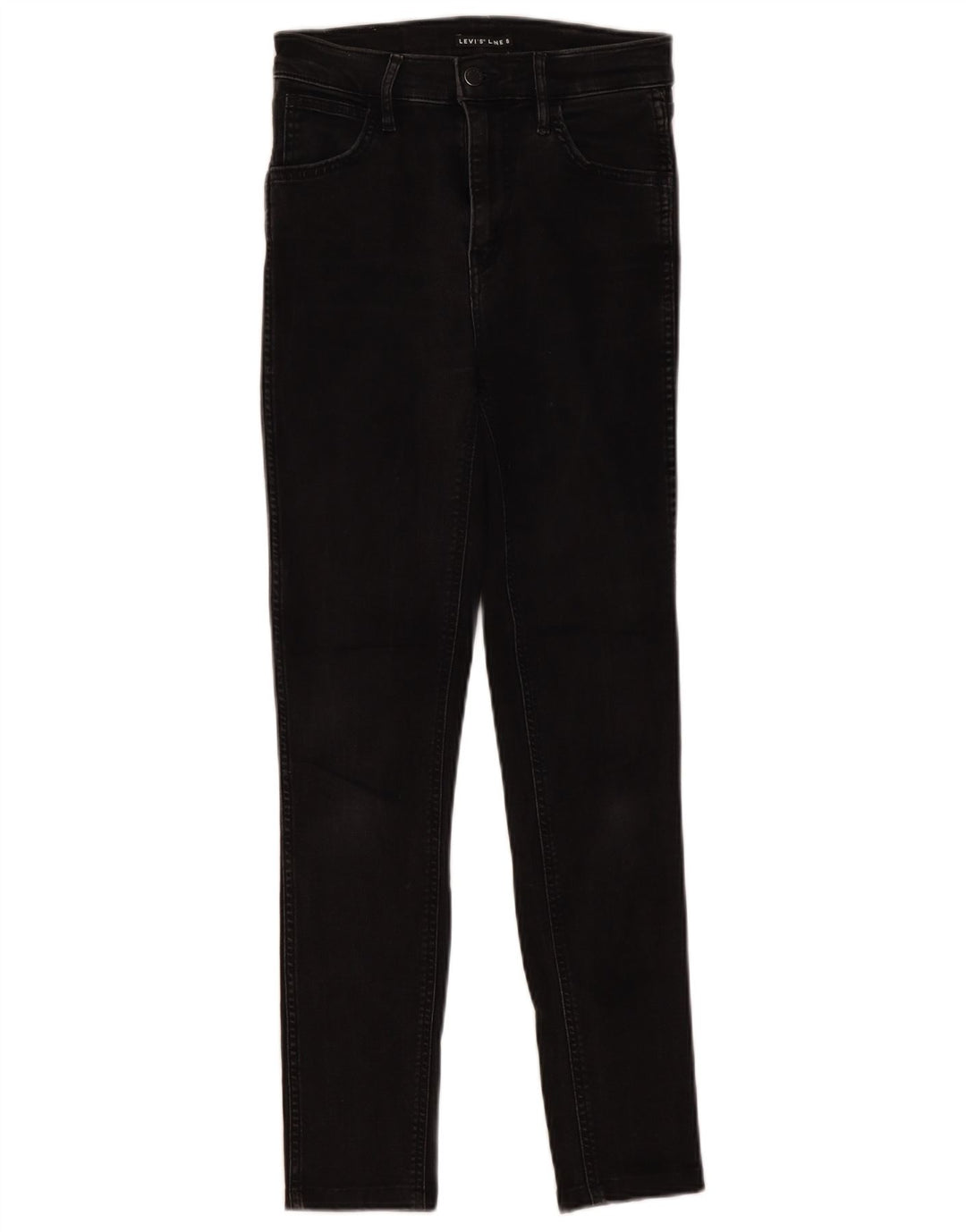LEVI'S Womens Skinny Jeans W26 L28 Black Cotton