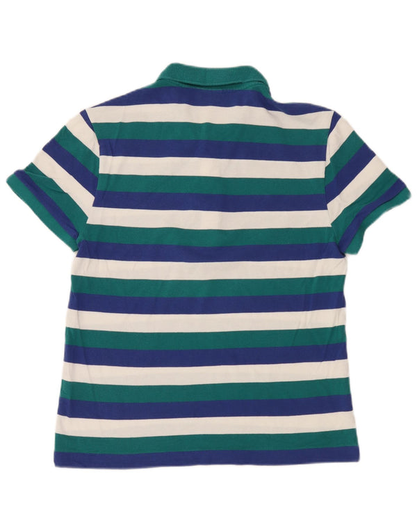 Lacoste Mens Slim Fit Polo Shirt Size 5 Large Multicoloured Striped Cotton