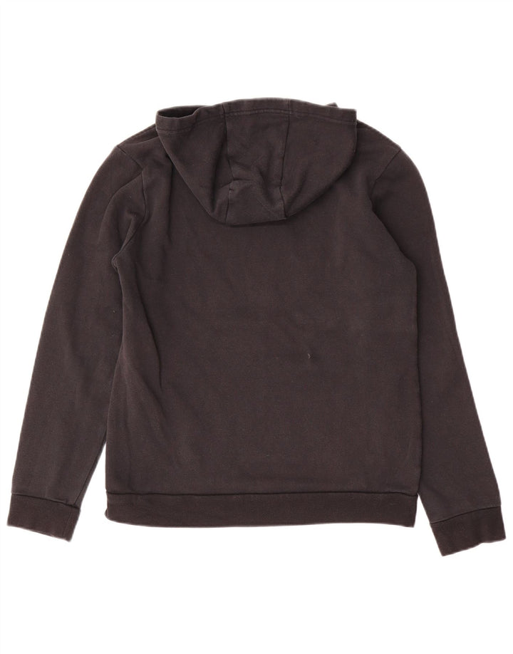 ADIDAS Boys Hoodie Jumper 13-14 Years Black Cotton