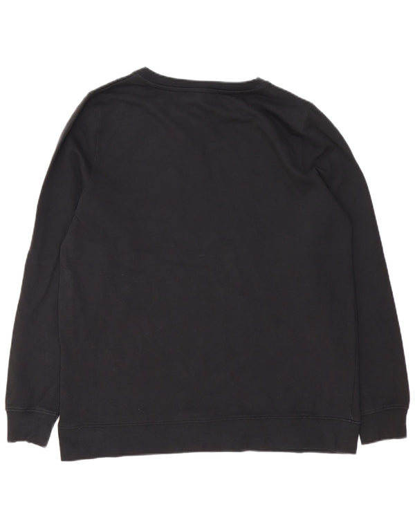 French Connection Mens Fcuk Graphic Sweatshirt Jumper Medium Black Cotton